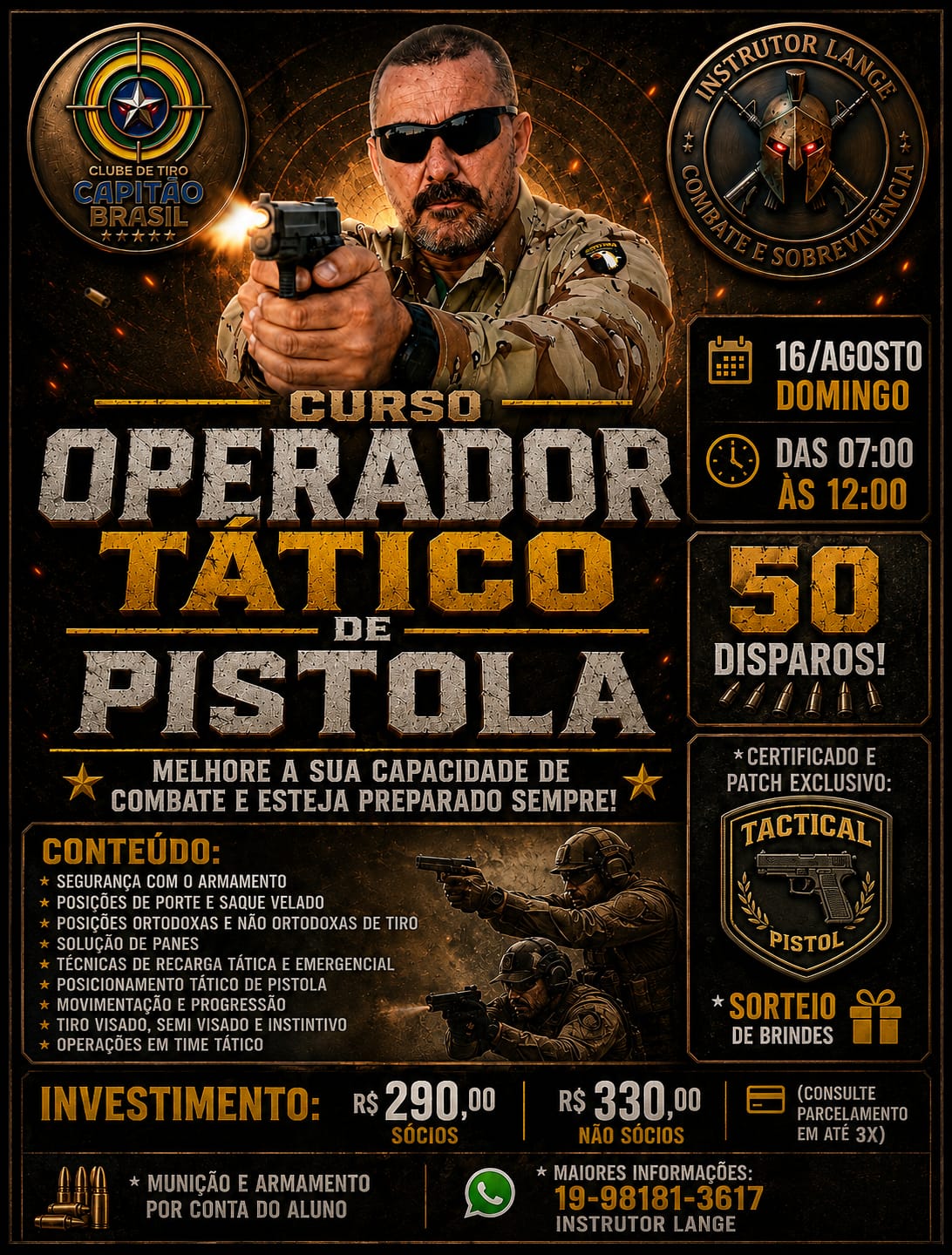 OPERADOR TÁTICO DE PISTOLA
